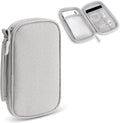 Cable Organiser Bag Travel Essentials, Tech Pouch Small Cable Storage, Portable Travel Organiser Pouch Electronic Accessories for Power Bank Phone Cord Charger Carrying Storage Case, Grey